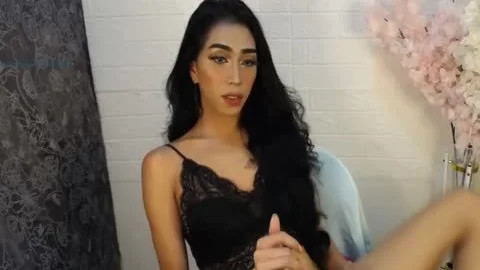 oriental shemale Cums Twice In A Row