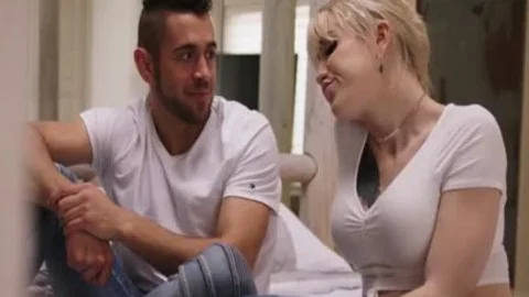 horny shemale Lena Kelly Strokes And Sucks Bigcock