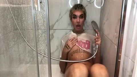 monstrous thighs, bushy weenie Femboy Showers