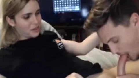 blonde sheboy oral sex From Hubby webcam