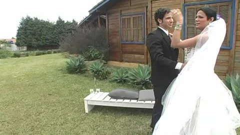 pretty tgirl Bride bonks new Hubby