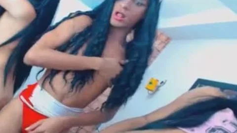 Skinny sheboys Striptease And widening Assses