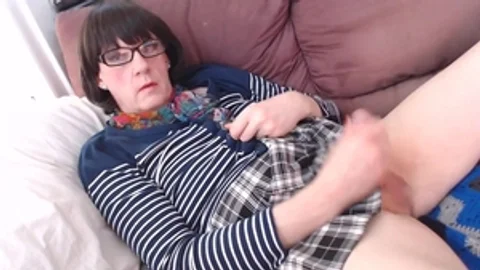 Geeky bold Homely cutie