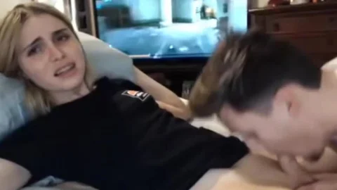 naughty blond shemale gets oral sex Online