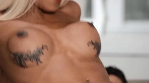 TransAngels: Nailed rough accompanied by blond hair outdoors