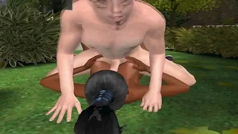 Foxy 3D ebony shelady receiveting pokeed Hard In The Park By Jj1zzny