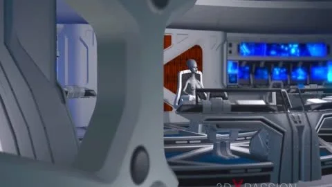 3d Alien Dickgirl bangs A filthy ebony In The Space Station