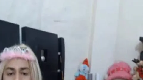 filthy In Pink CD Fills Up Belly Button With cum At  9:10