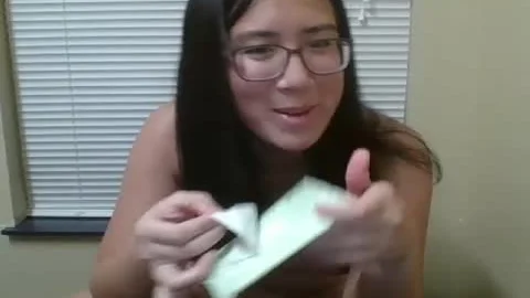 wild oriental-american TS Cums On web camera