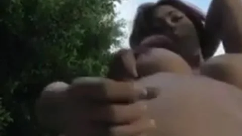 busty ladyboy Beauty outside