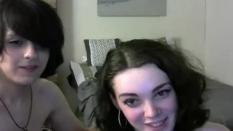 Two amateur shemales Rubbing ramrods