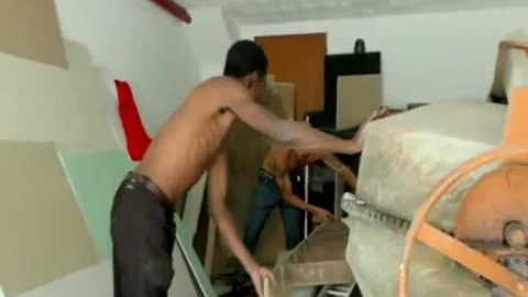 TS Bombshell Luana Costa gets Railed By Construction Workers Till that babe Cums
