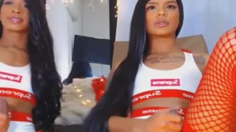 Twin ladyboy Giving Each Other A lovely handjob