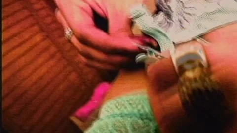 nice-looking brunette hair In lingerie Satisfies two lucky boyz In Their Shop