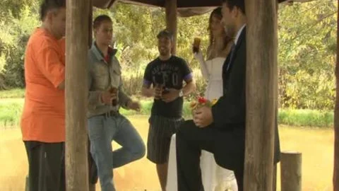 spouse Sucks His Wife's rod After Wedding Party