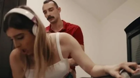 humongous bazookas t-girl Ivory Mayhem bareback anal In The bathroom