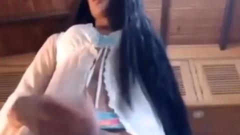 yummy lady-boy latin chick Strokes Her Shecock